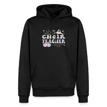 Spooky Choir Teacher Halloween Choir Teaching Gift - Männer Premium Bio Hoodie - Schwarz - Vorne - Nico (187cm)