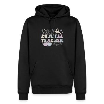 Spooky Math Teacher Halloween Math Teaching Gift - Männer Premium Bio Hoodie - Schwarz - Vorne - Nico (187cm)