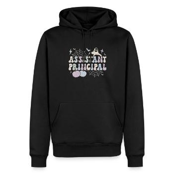 Assistant Principal Halloween School Crew Gifts - Männer Premium Bio Hoodie - Schwarz - Vorne - Nico (187cm)