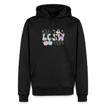 LCSW Licensed Clinical Social Worker Halloween - Men’s Premium Organic Hoodie - black - Front - Nico (187cm)