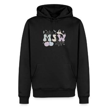 MSW Master Of Social Work Halloween Social Worker - Männer Premium Bio Hoodie - Schwarz - Vorne - Nico (187cm)