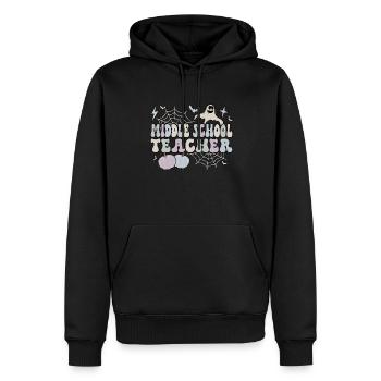 Middle School Teacher Halloween Teaching Gifts - Männer Premium Bio Hoodie - Schwarz - Vorne - Nico (187cm)