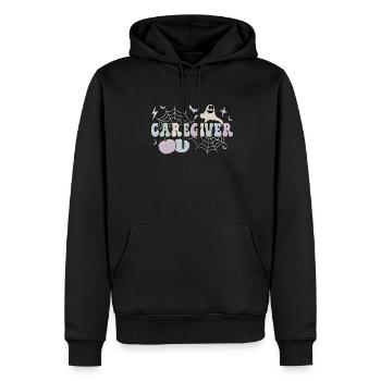 Aidants naturels Cadeaux de soins d’Halloween Aidants naturels - Sweat à capuche Premium bio Homme - noir - Devant - Nico (187cm)