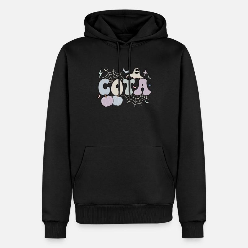 Assistante certifiée en ergothérapie Halloween - Sweat à capuche Premium bio Homme - noir