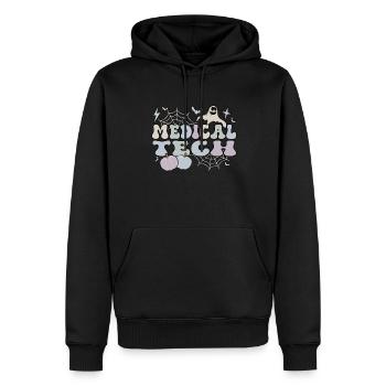 Medical Tech Halloween Med Lab Technologist Gifts - Men’s Premium Organic Hoodie - black - Front - Nico (187cm)