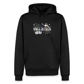 Bénévolat d’Halloween Bénévolat Bénévolat - Sweat à capuche Premium bio Homme - noir - Devant - Nico (187cm)