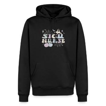 SICU Nurse Surgical Intensive Care Unit Halloween - Men’s Premium Organic Hoodie - black - Front - Nico (187cm)