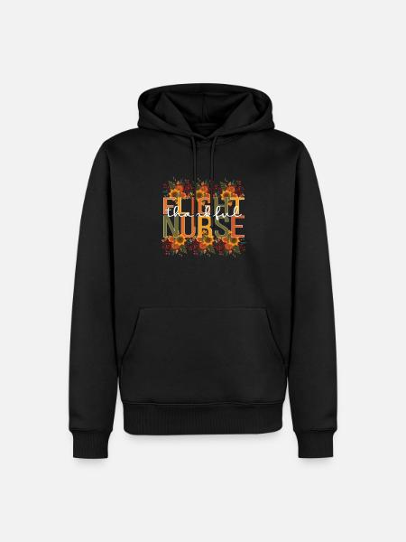 Flight Nurse Thanksgiving RN Flight Nursing Gifts - Männer Premium Bio Hoodie - Schwarz