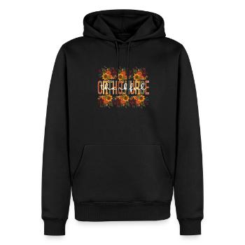 Orthopedic Nurse RN Thanksgiving Ortho Nurse Gifts - Men’s Premium Organic Hoodie - black - Front - Nico (187cm)