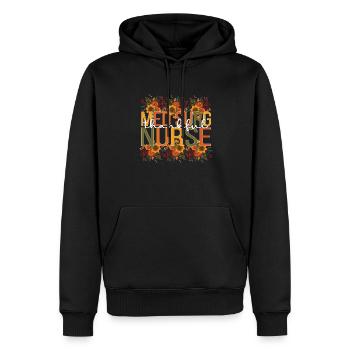 Med Surg Nurse Thanksgiving Infirmière médico-chirurgicale - Sweat à capuche Premium bio Homme - noir - Devant - Nico (187cm)