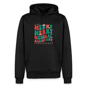 Medical Assistant Christmas Med Assistant Xmas - Männer Premium Bio Hoodie - Schwarz - Vorne - Nico (187cm)