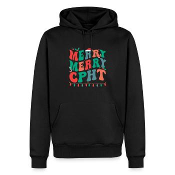CPhT Christmas Certified Pharmacy Technician Xmas - Männer Premium Bio Hoodie - Schwarz - Vorne - Nico (187cm)