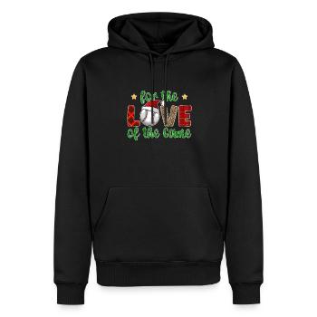 Baseball Christmas Gifts Baseball Player Xmas - Männer Premium Bio Hoodie - Schwarz - Vorne - Nico (187cm)