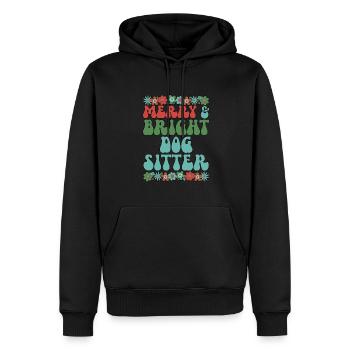 Dog Sitter Christmas Dog Sitting Xmas Gifts - Männer Premium Bio Hoodie - Schwarz - Vorne - Nico (187cm)
