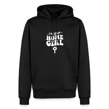 Je suis votre fille à la maison, Agent immobilier - Sweat à capuche Premium bio Homme - noir - Devant - Nico (187cm)