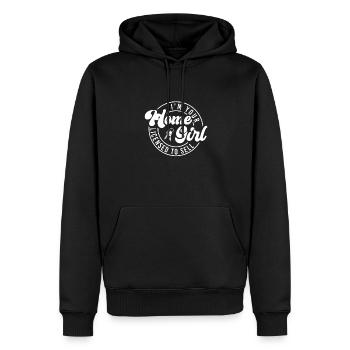 I’m Your Home Girl - Agent immobilier - Sweat à capuche Premium bio Homme - noir - Devant - Nico (187cm)