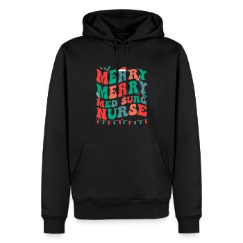 Med Surg Nurse Christmas Medical-Surgical Nurse - Männer Premium Bio Hoodie - Schwarz - Vorne - Nico (187cm)