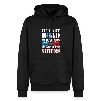 It's Not Road Rage If You Have Sirens, Policeman - Men’s Premium Organic Hoodie - black - Front - Nico (187cm)
