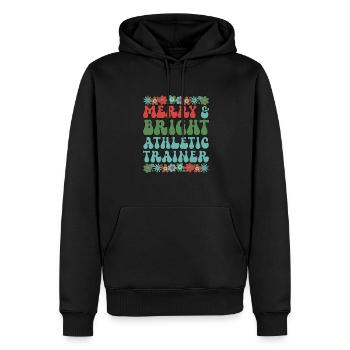 Certified Athletic Trainer Christmas AT Xmas Gifts - Männer Premium Bio Hoodie - Schwarz - Vorne - Nico (187cm)