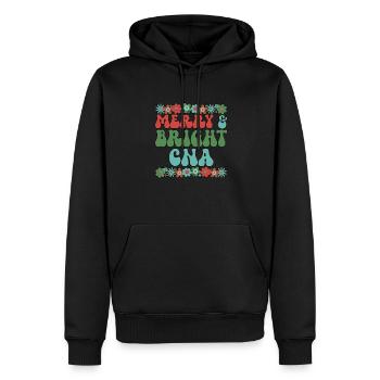 Certified Nursing Assistant Christmas CNA Xmas - Männer Premium Bio Hoodie - Schwarz - Vorne - Nico (187cm)