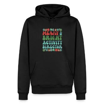 Activity Director Christmas Activity Coordinator - Männer Premium Bio Hoodie - Schwarz - Vorne - Nico (187cm)