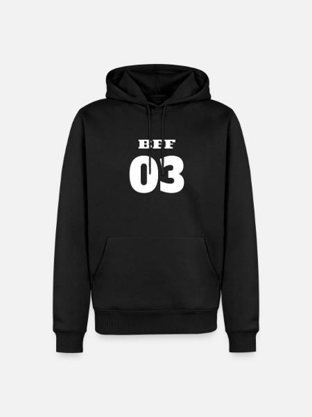 Geschenkidee Freundin schwester - Männer Premium Bio Hoodie - Schwarz