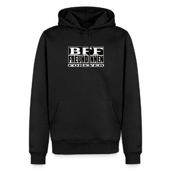 Geschenkidee Freundin schwester - Männer Premium Bio Hoodie - Schwarz - Vorne - Nico (187cm)