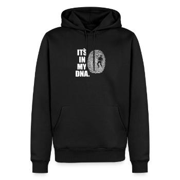 Angler Geschenkidee Hobby Angeln - Männer Premium Bio Hoodie - Schwarz - Vorne - Nico (187cm)