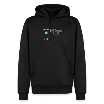 Angler Geschenkidee Hobby Angeln - Männer Premium Bio Hoodie - Schwarz - Vorne - Nico (187cm)