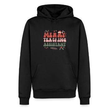 Teaching Assistant Christmas Teacher Aide Xmas - Männer Premium Bio Hoodie - Schwarz - Vorne - Nico (187cm)