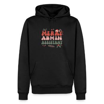 Admin Assistant Christmas Admin Assistants Xmas - Männer Premium Bio Hoodie - Schwarz - Vorne - Nico (187cm)