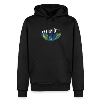 Badminton Idée cadeau Sport Design - Sweat à capuche Premium bio Homme - noir - Devant - Nico (187cm)