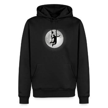 Badminton Idée cadeau Sport Design - Sweat à capuche Premium bio Homme - noir - Devant - Nico (187cm)