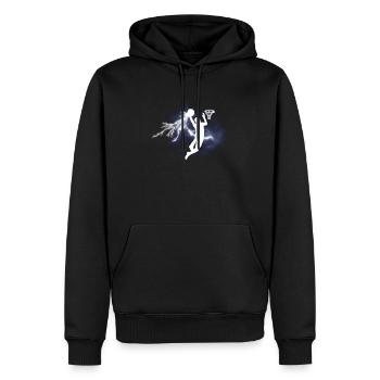 Basketball Geschenkidee Sport Design - Männer Premium Bio Hoodie - Schwarz - Vorne - Nico (187cm)