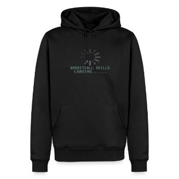 Idée cadeau basket-ball Sports Design - Sweat à capuche Premium bio Homme - noir - Devant - Nico (187cm)