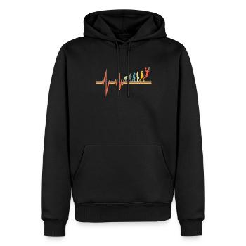 Basketball Gift Idea Sport Design - Men’s Premium Organic Hoodie - black - Front - Nico (187cm)