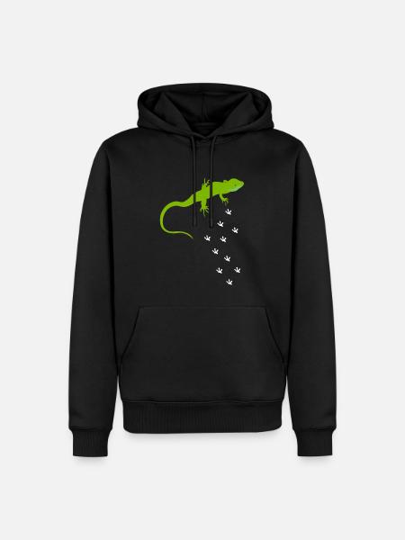 Lizards Herpetology Reptiles Lizard Love - Men’s Premium Organic Hoodie - black