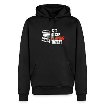Camper Gift Idea Camping - Sweat à capuche Premium bio Homme - noir - Devant - Nico (187cm)