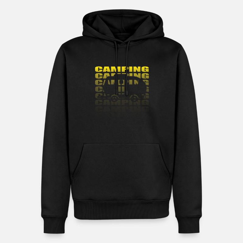 Camper Geschenkidee Camping - Männer Premium Bio Hoodie - Schwarz