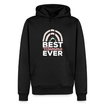 Beste Mama aller Zeiten Mama Mutter Regenbogen Mut - Männer Premium Bio Hoodie - Schwarz - Vorne - Nico (187cm)