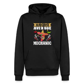 Cinco de Mayo Nacho Durchschnittlicher Mechaniker - Männer Premium Bio Hoodie - Schwarz - Vorne - Nico (187cm)