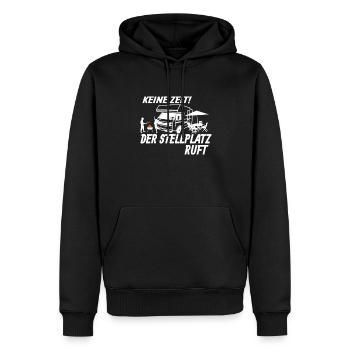 Camper Gift Idea Camping - Sweat à capuche Premium bio Homme - noir - Devant - Nico (187cm)