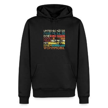 Camper Gift Idea Camping - Sweat à capuche Premium bio Homme - noir - Devant - Nico (187cm)