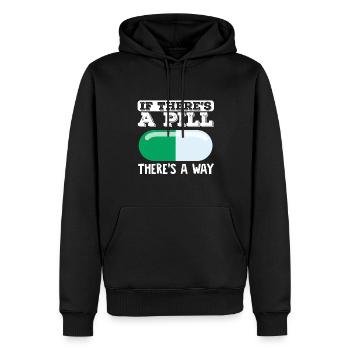 Apotheker Pharmazietechniker Wenn es eine Pille gi - Männer Premium Bio Hoodie - Schwarz - Vorne - Nico (187cm)