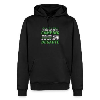 Camper Geschenkidee Camping - Männer Premium Bio Hoodie - Schwarz - Vorne - Nico (187cm)