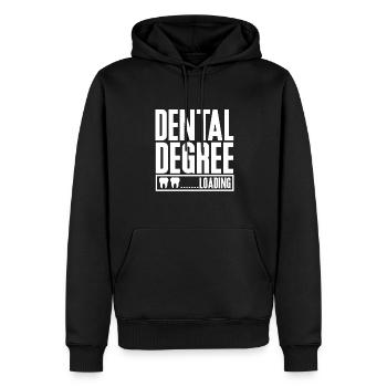 Études dentaires Chargement Dentiste Étudiant S - Sweat à capuche Premium bio Homme - noir - Devant - Nico (187cm)