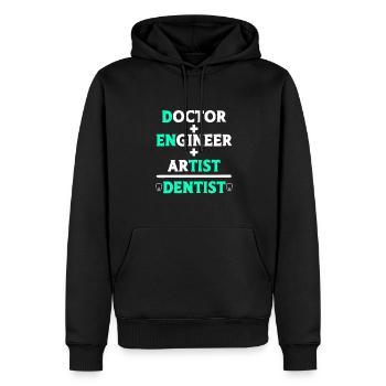 Arzt Ingenieur Künstler Zahnarzt Zahnhygieniker Ki - Männer Premium Bio Hoodie - Schwarz - Vorne - Nico (187cm)