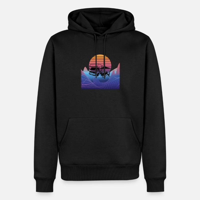 Camper Gift Idea Camping - Sweat à capuche Premium bio Homme - noir