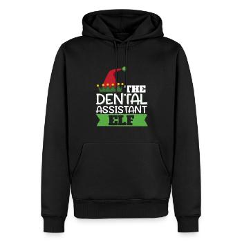 Weihnachten Die Zahnmedizinische Fachangestellte E - Männer Premium Bio Hoodie - Schwarz - Vorne - Nico (187cm)