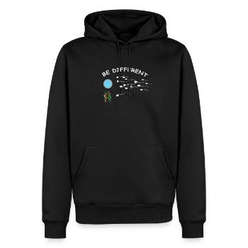 Accessoires jardinier Motif de jardin - Sweat à capuche Premium bio Homme - noir - Devant - Nico (187cm)